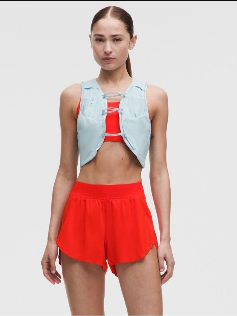 NWT Lululemon Fast and Free High-Rise Split Short 3” Cherry Ember XL $78